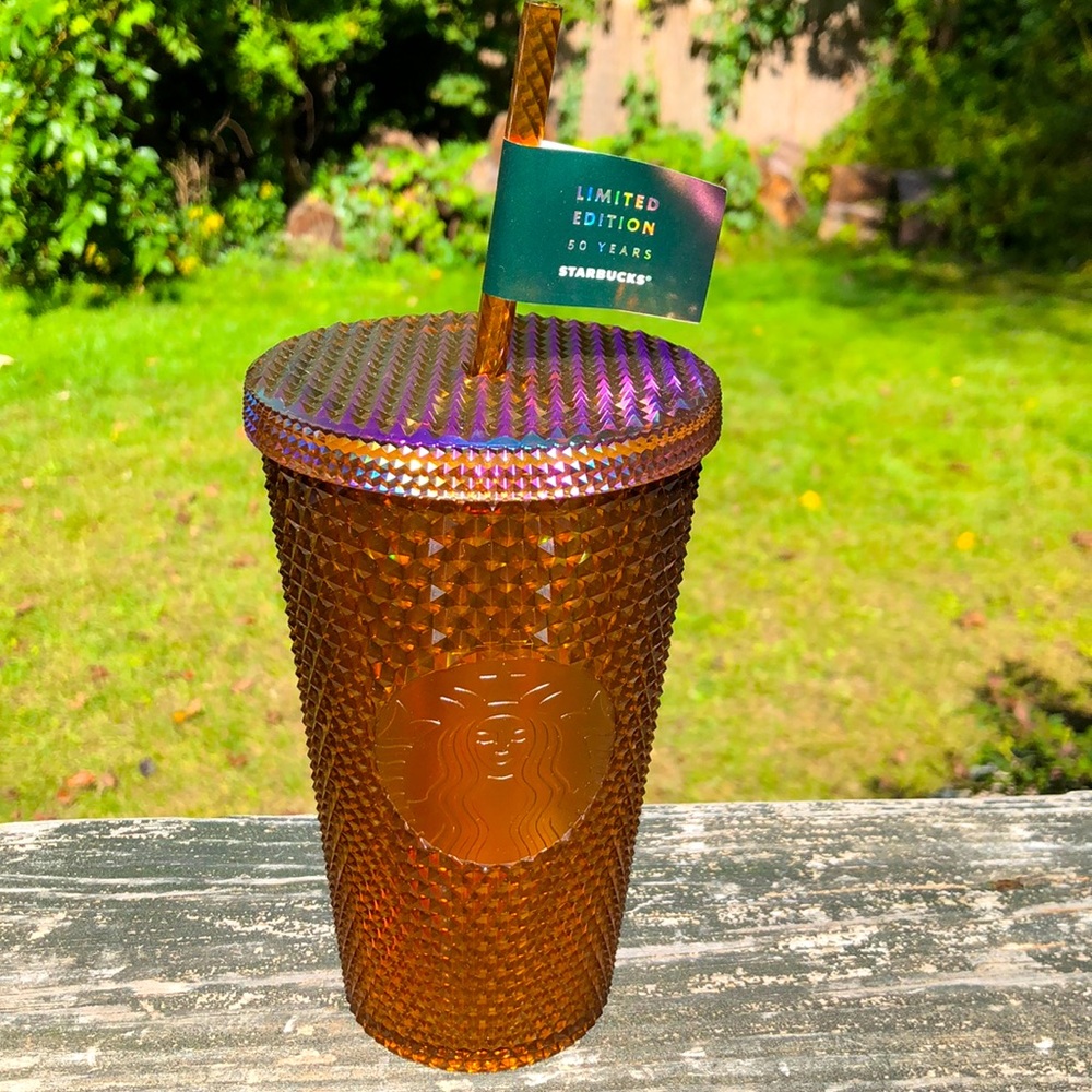Limited edition Starbucks Grande 16oz “honeycomb” studded.